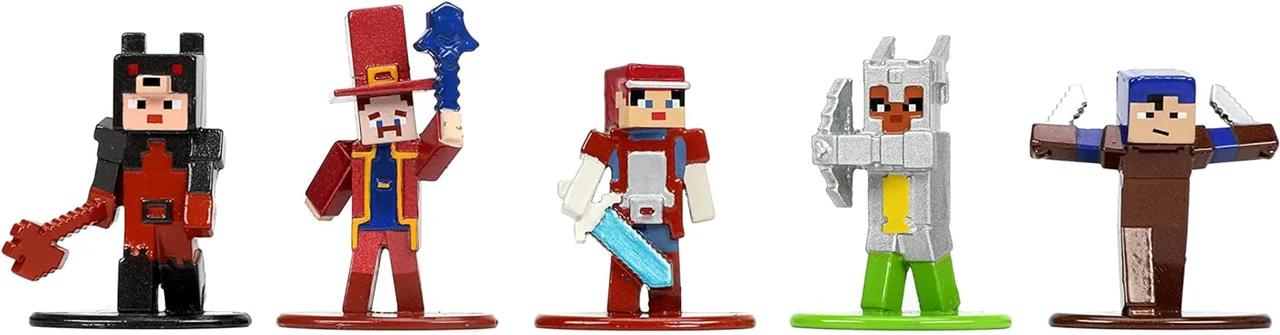 خرید نانو متال فیگور جادا «ماینکرفت سیاه چال ها بسته 18 تایی سری 7» Jada Minecraft Dungeons Die-cast Nano Metalfigs 18-Pack Figure series 7 231385