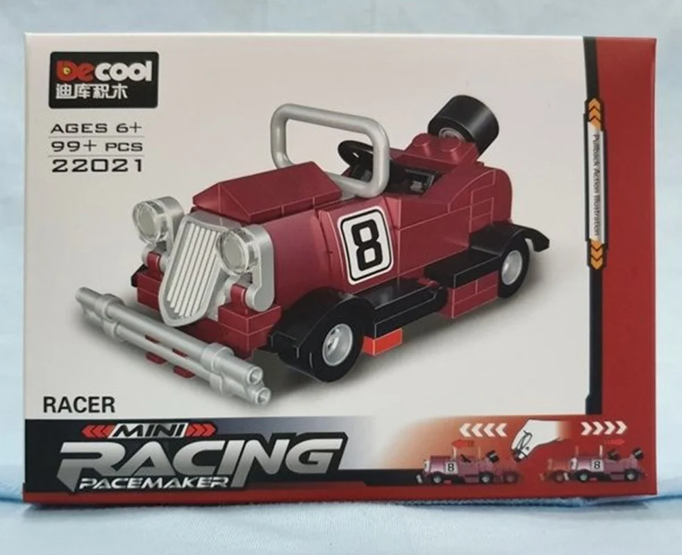خرید لگو دکول «ماشین مسابقه عقب کش» Decool Pull Back Mini Racing Racer Car Lego 22021