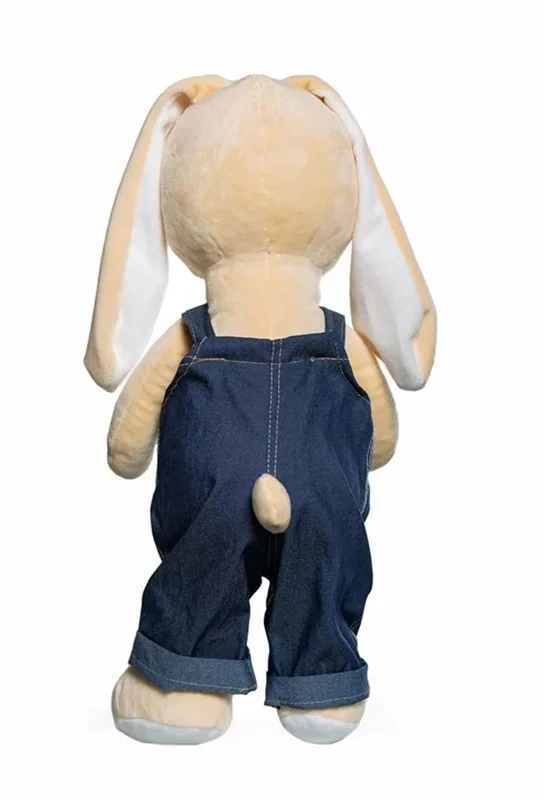 خرید اسباب بازی عروسک پولیشی یانیک تویز «خرگوش لباس جین پسر و دختر» Yanic Toys Rabbit denim clothes girl and boy Plush Doll AF100238A-B