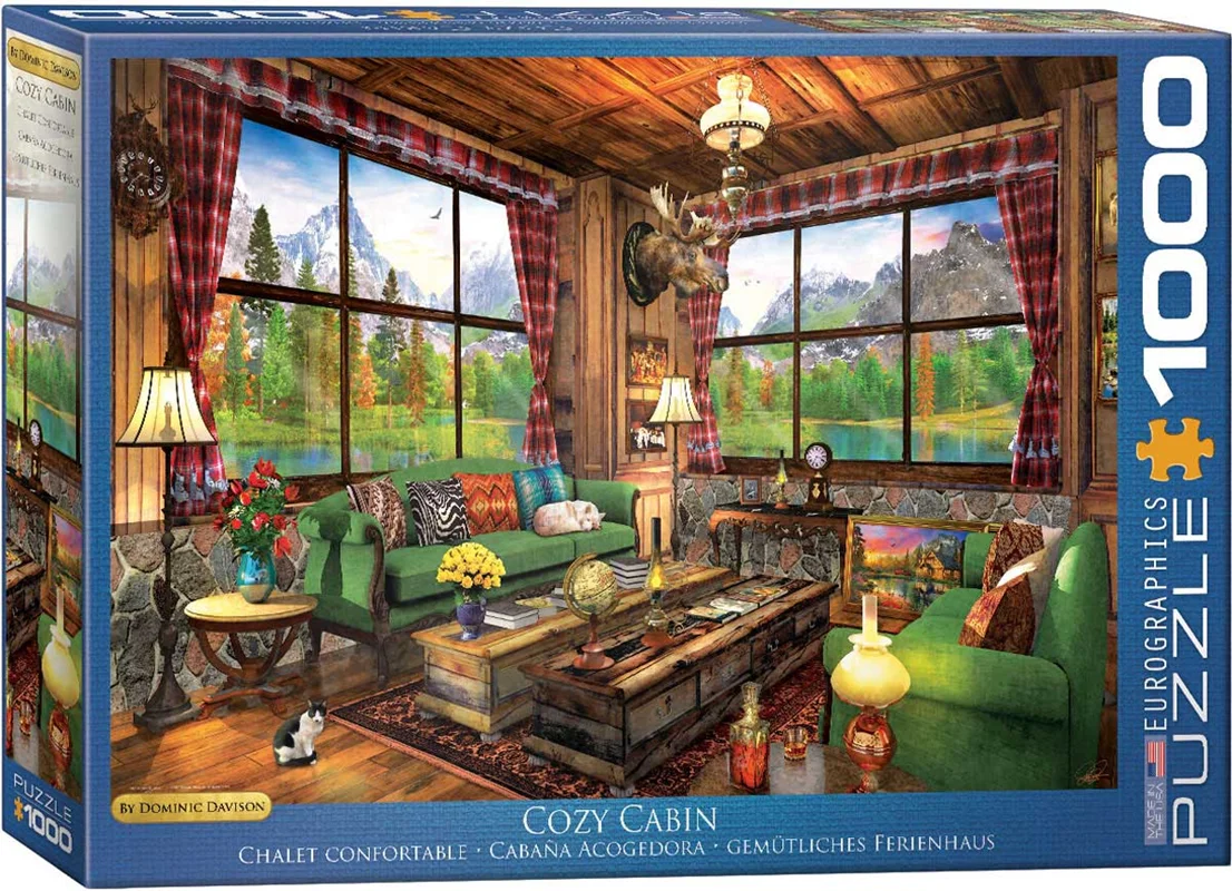 پازل یوروگرافیک 1000 تکه «اتاق دنج» Eurographics Puzzle Cozy Cabin 1000 pieces 6000-5377
