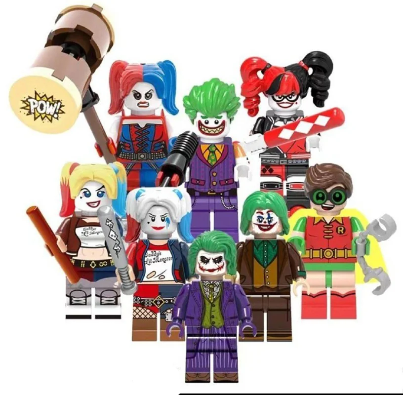 خرید آدمک لگویی فله مینی فیگور لگویی ورزشی فوتبال «ست 8 تایی جوکر»  pokf Pogo Lego Set of 8 jokers