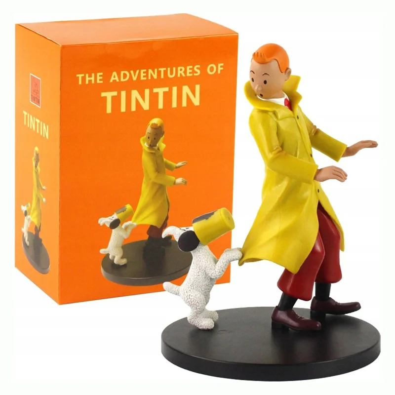 خرید اکشن فیگور های «تن تن و میلو» Action Figure The Adventures of Tintin, Tintin and Milo (Snowy) نارنجی با سطل