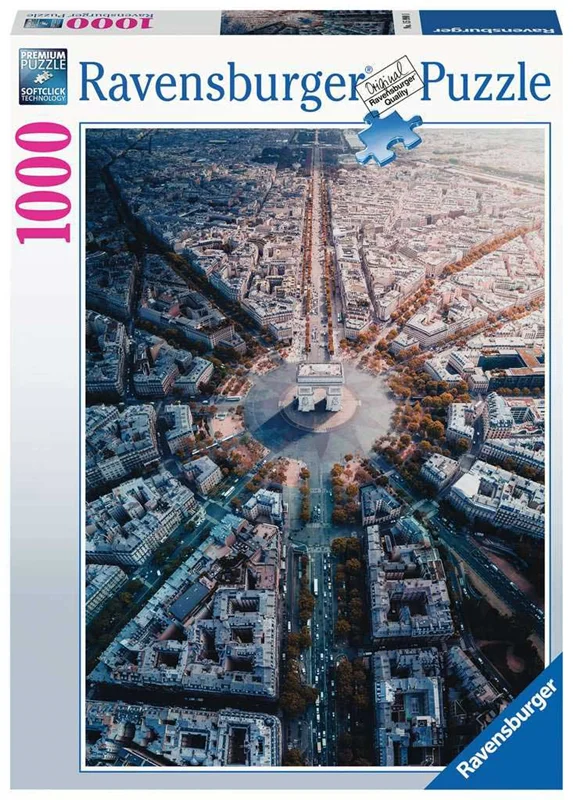 پازل رونزبرگر 1000 تکه «پاریس از بالا» Ravensburger Puzzle Paris From above 1000 Pieces 15990