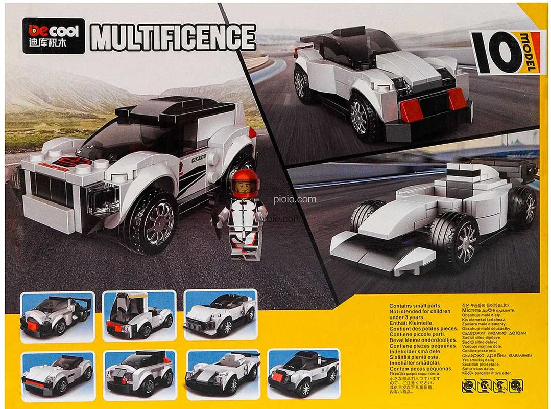 خرید لگو دکول چندگانه «ماشین سرعتی 10 مدل» Decool Multificence Speed Vehicle Lego 31029