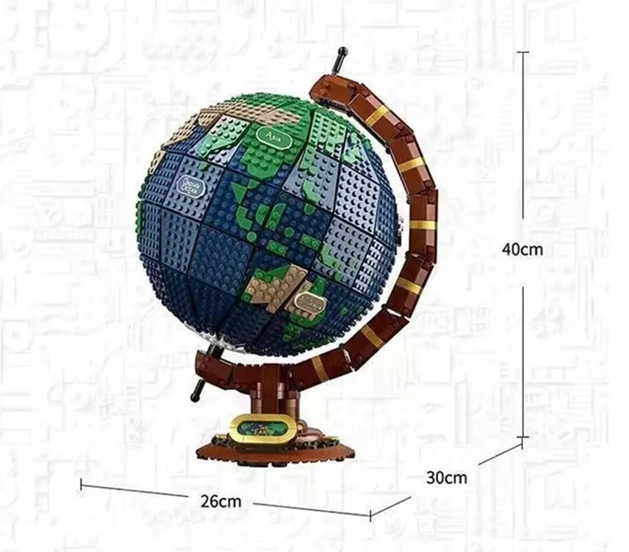 خرید لگو اقیانوس لگو قاره، لگو زمین لگو «کره زمین» Lego Building Blocks Globe 1332