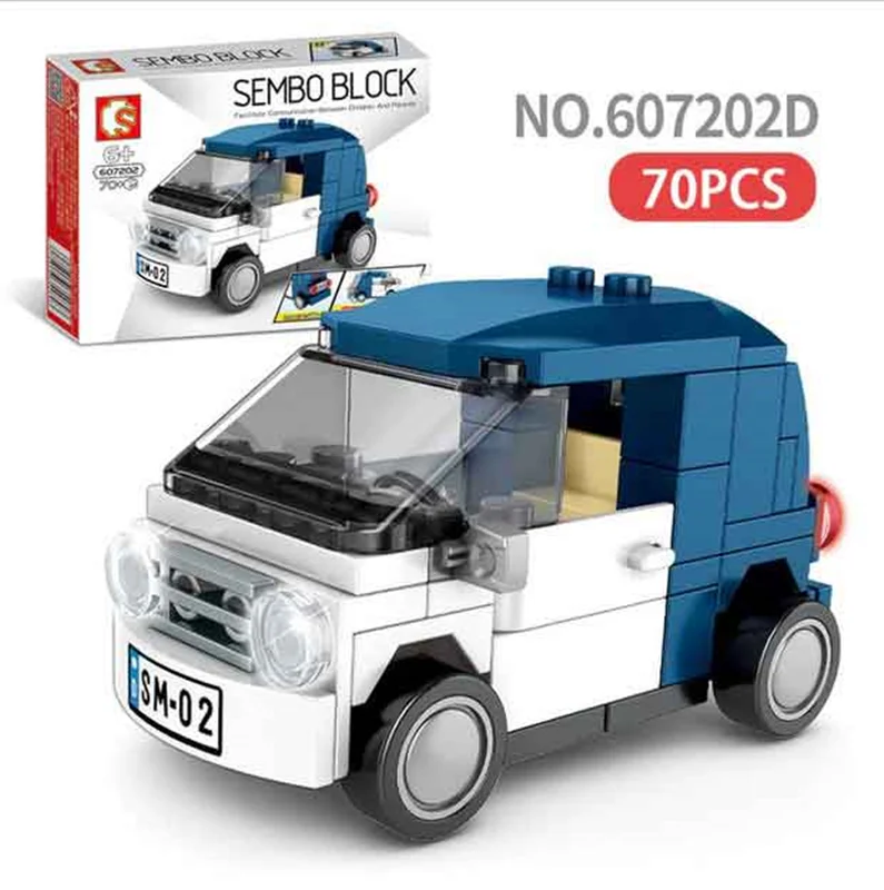 خرید لگو سمبو بلاک «ماشین مسابقه عقب کش» Sembo Block Pull Back Car Lego 607202d