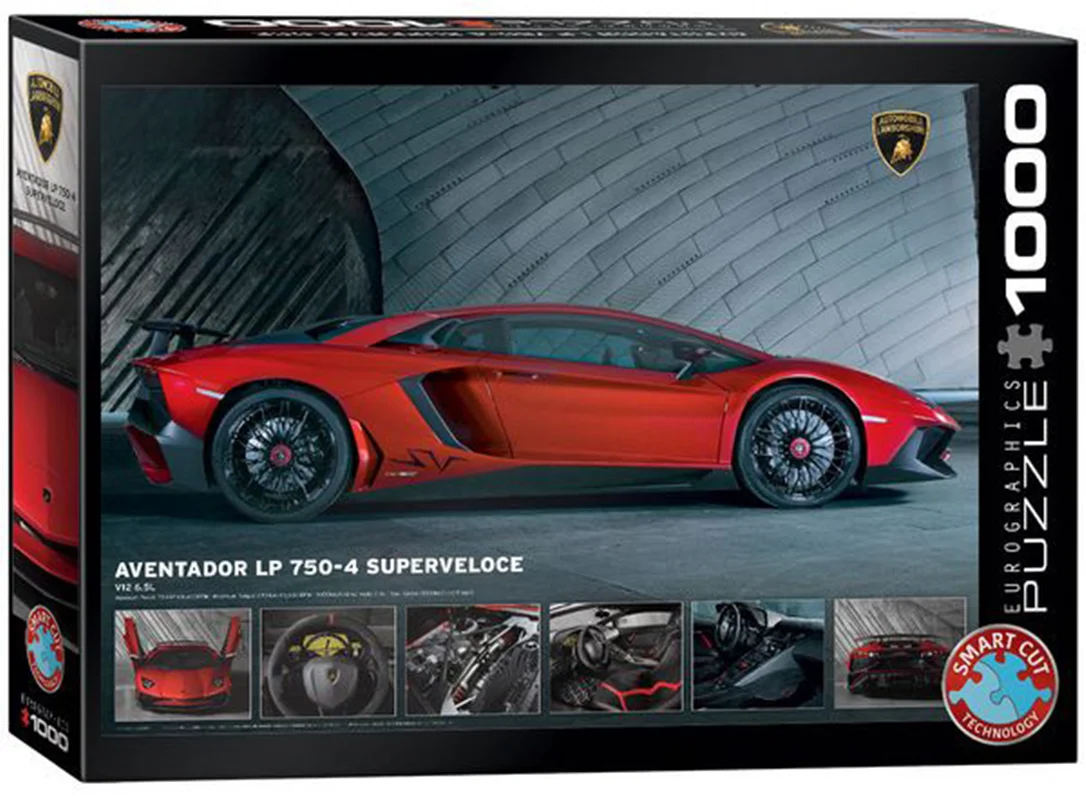 پازل یوروگرافیک 1000 تکه «لامبورگینی آونتادور» Eurographics Puzzle Lamborghini Aventador LP750-4 Superveloce 1000 pieces 6000-0871