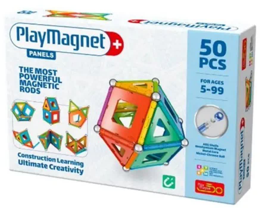 بازی مگ پلاس سری پنل 50 قطعه Play Magnet Panels