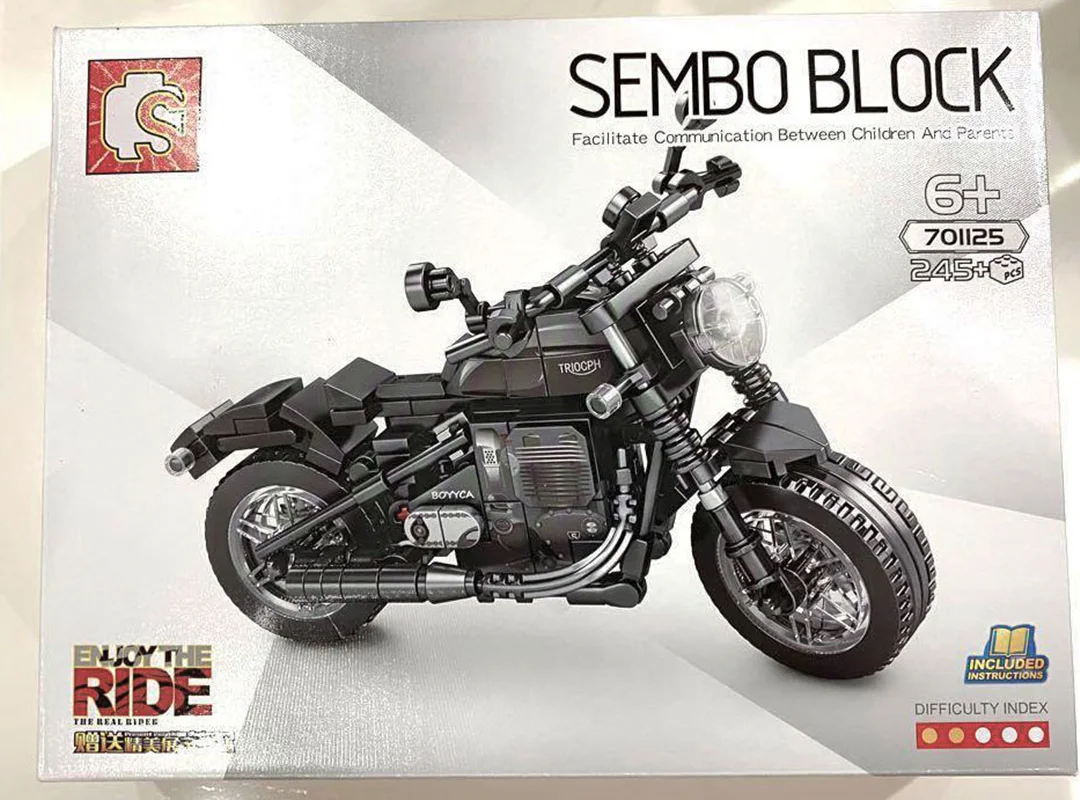 خرید لگو سمبو بلاک «موتور سیکلت» Sembo Block motorcycle Lego 701125