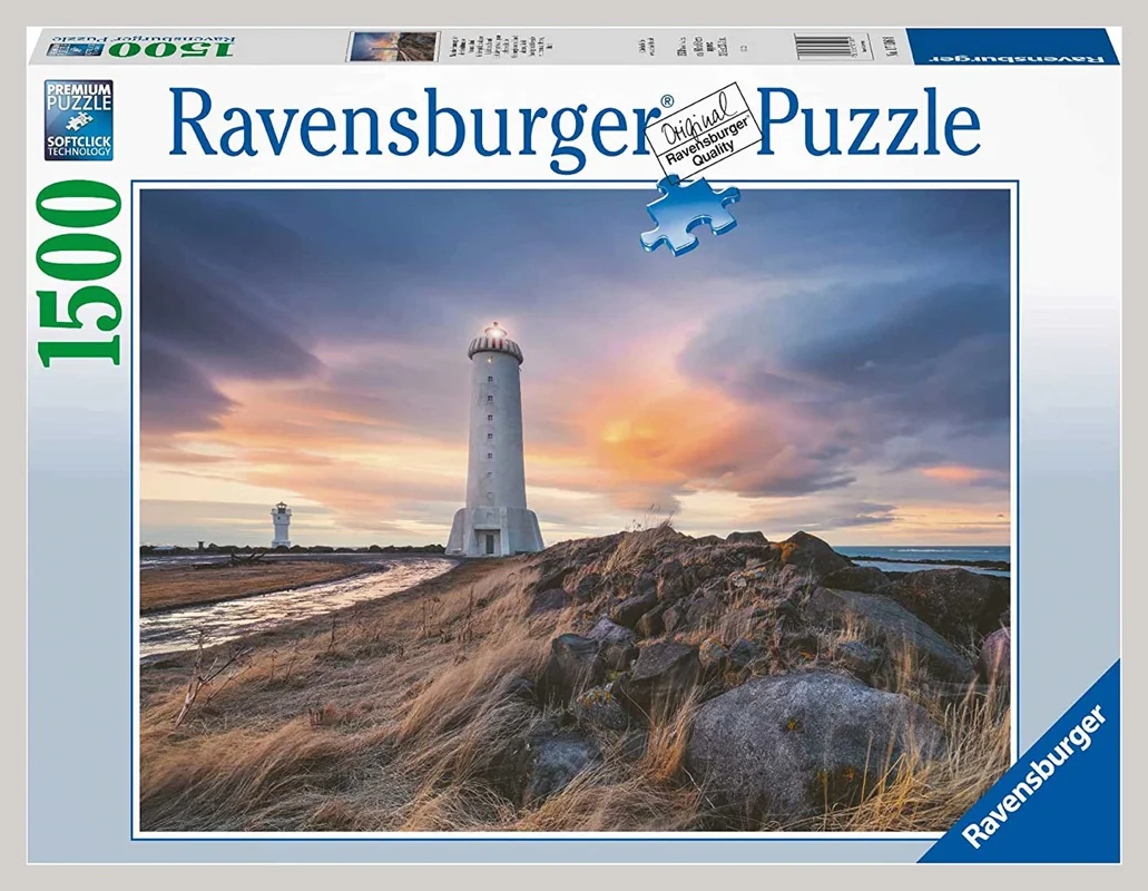 خرید پازل رونزبرگر 1500 تکه «فانوس دریایی، ایسلند» Ravensburger Puzzle Lighthouse Island 1500 pcs 17106